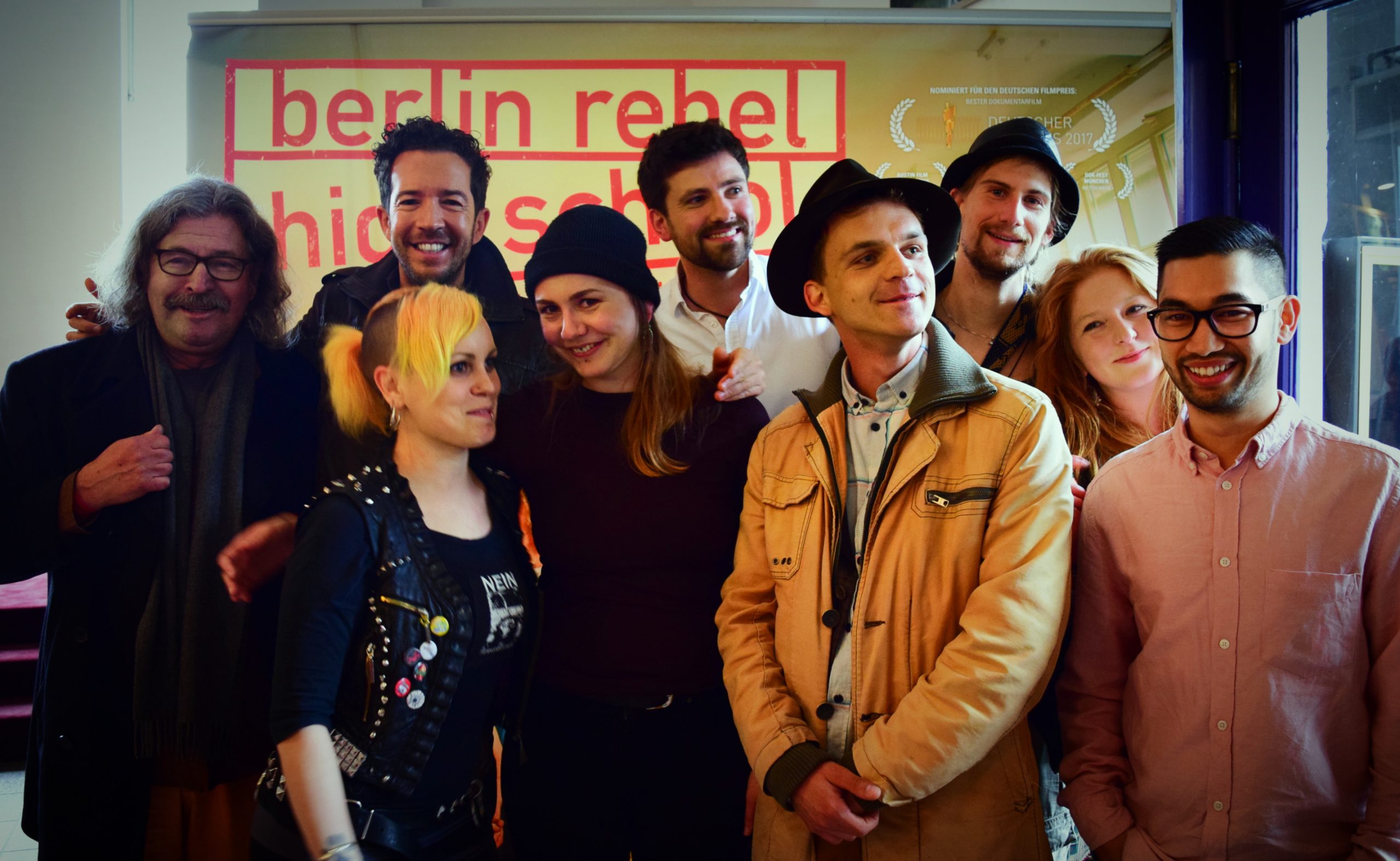 Premiere scene from Berlin Rebel High School showing the
documentary reaching its audience
